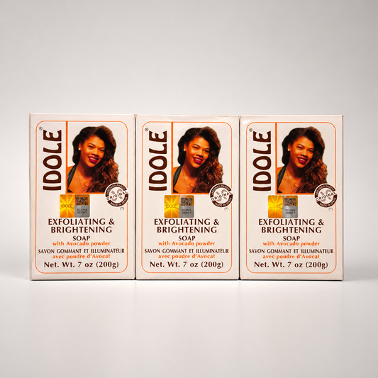 IDOLE 3 PACK BRIGHTENING | EXFOLIATING SOAP FOR FACE AND BODY